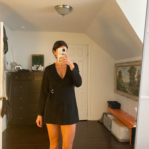 Zara Black suede romper - Picture 2 of 2